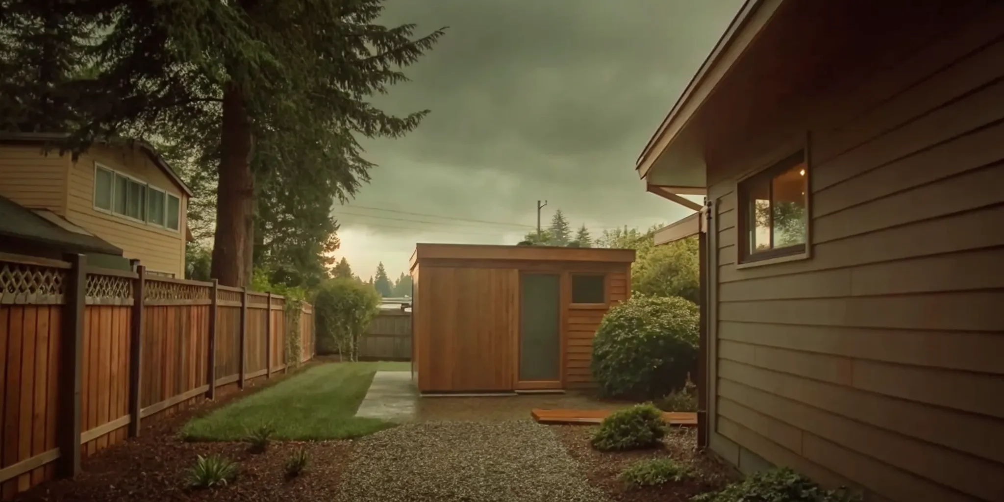 Modern detached Seattle ADU in a landscaped backyard