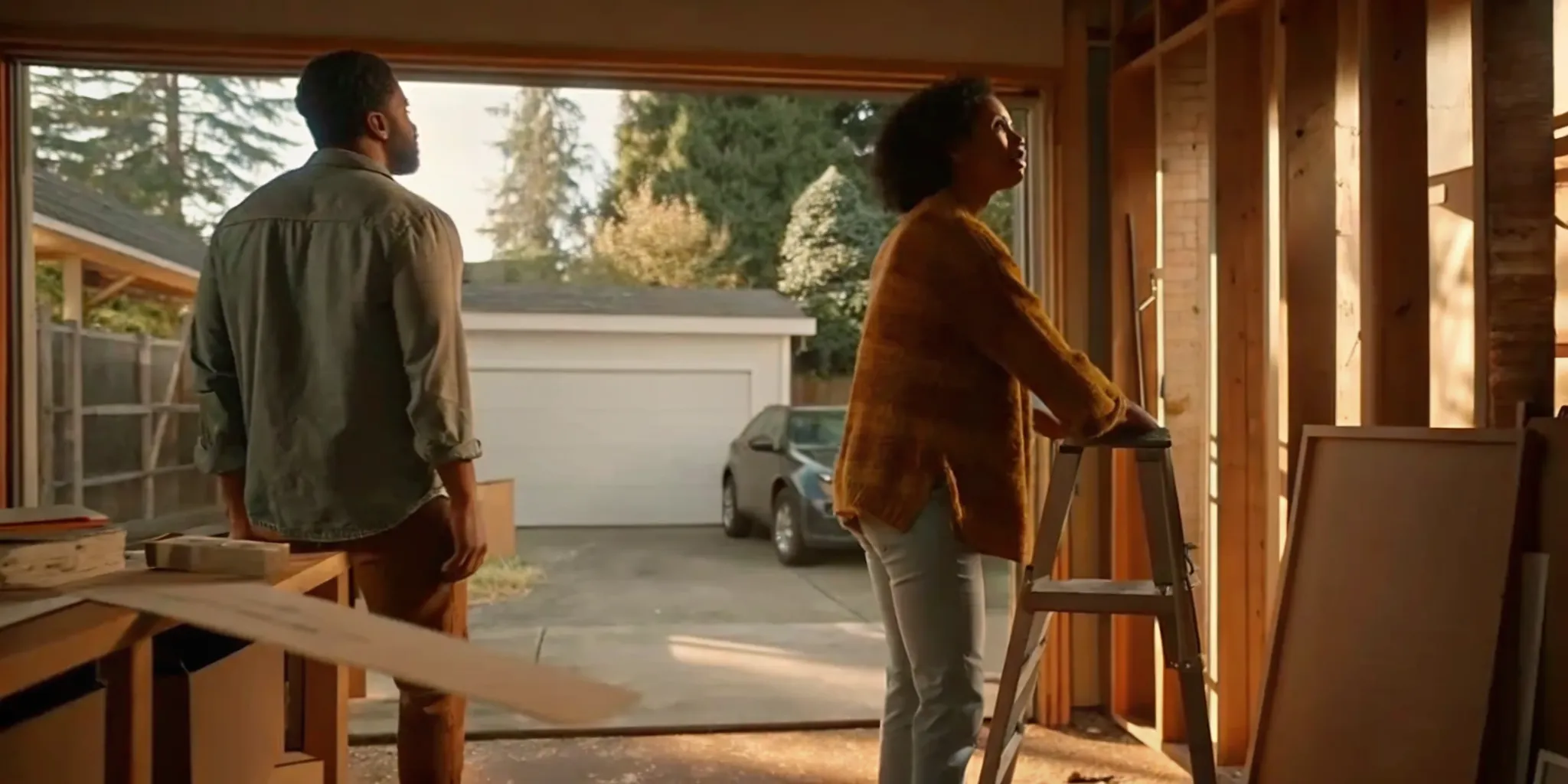 Seattle garage conversion taking shape with insulation and finished living space