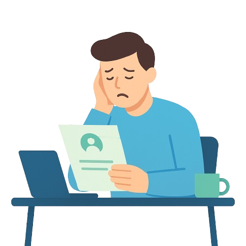 Un employé qui reçoit son arrêt de travail