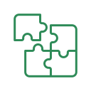 Logo représentant la 4ème pièce du puzzle qui s'emboite