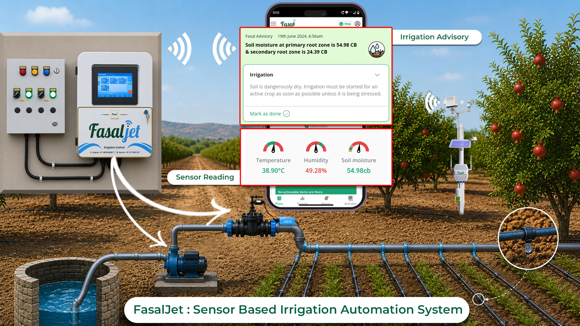 Fasal Jet Irrigation and Fertigation Automation