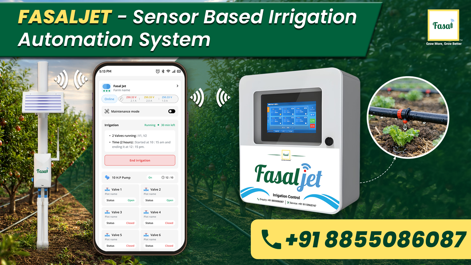 Fasal Hub Irrigation Automation System