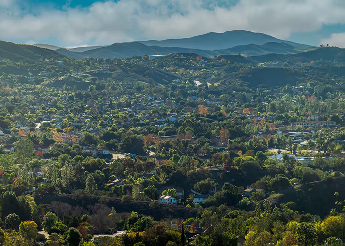 Aerial view of Thousand Oaks, Ca