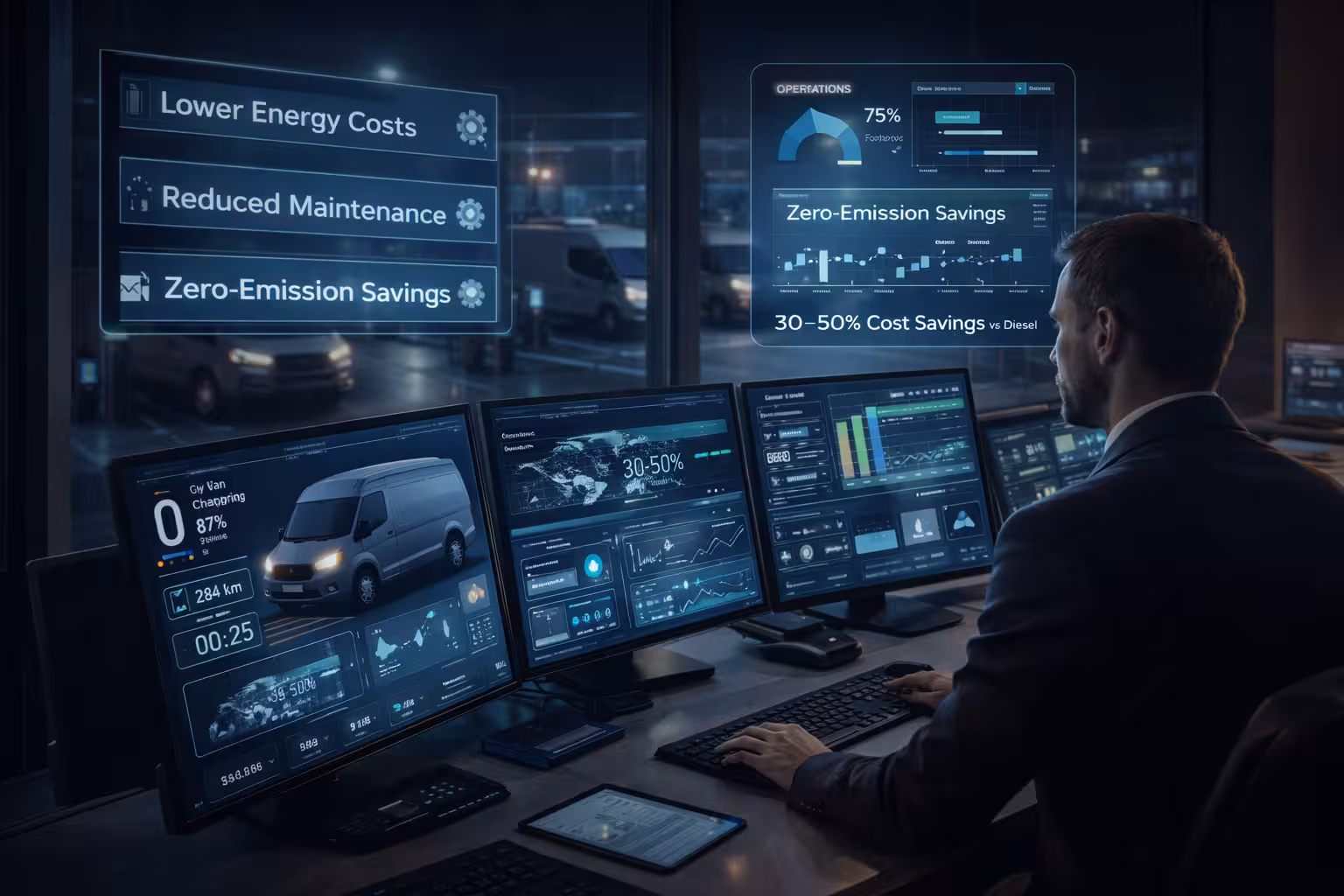 image of an office collaboration scene (for a mobility and transportation)