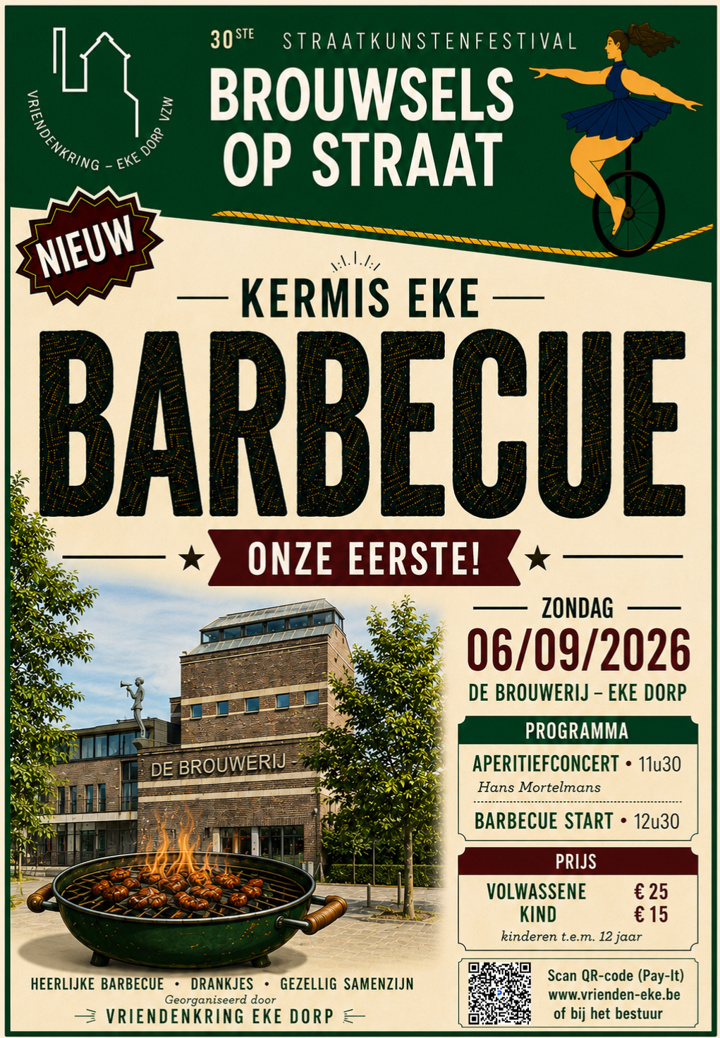 Kermis Barbecue 2026 met Aperitiefconcert