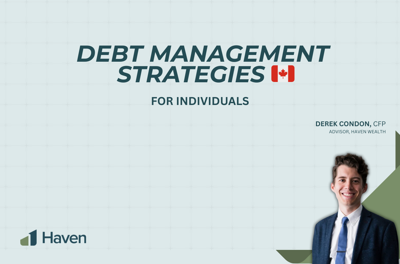 A person managing their debts