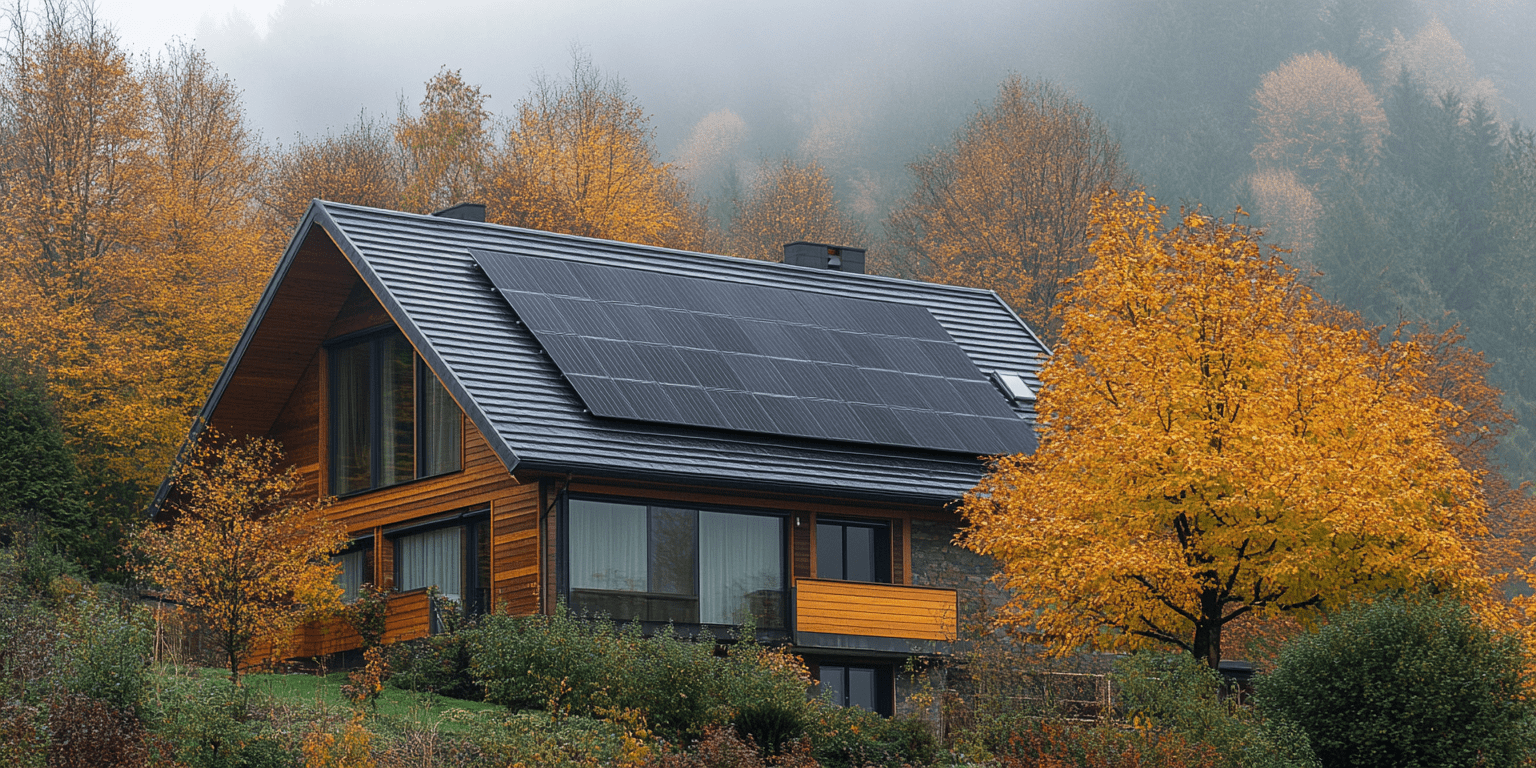 image of solar panels on rooftops