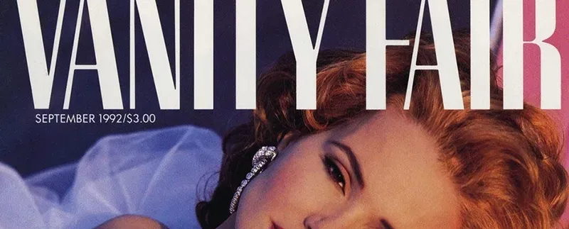 September 1992 Vanity Fair magazine cover
