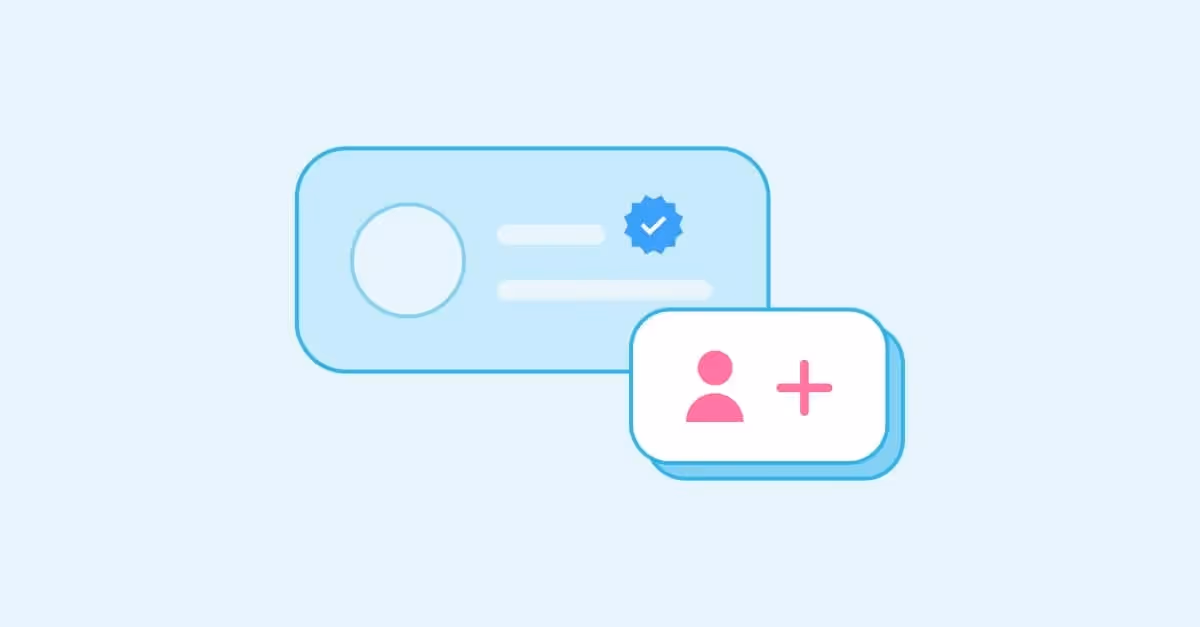 blue vector image of checkmark to represent tiktok followers blog header