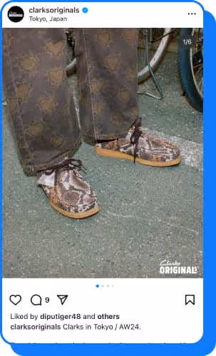 snakeskin clarks wallaby shoes 