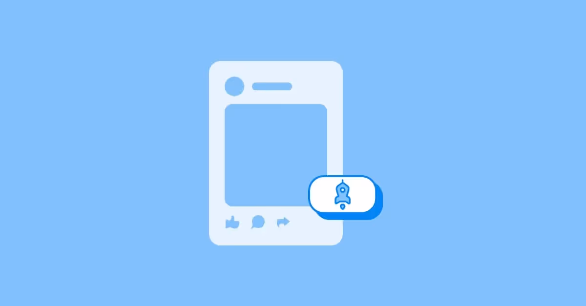 blue vector image to represent facebook boosting