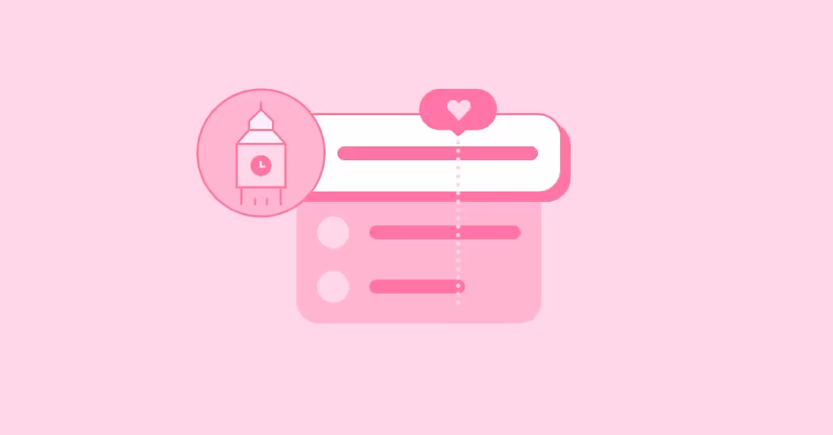 pink images representing social media benchmarks