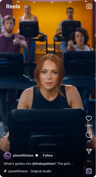 Lindsay Lohan for Planet Fitness