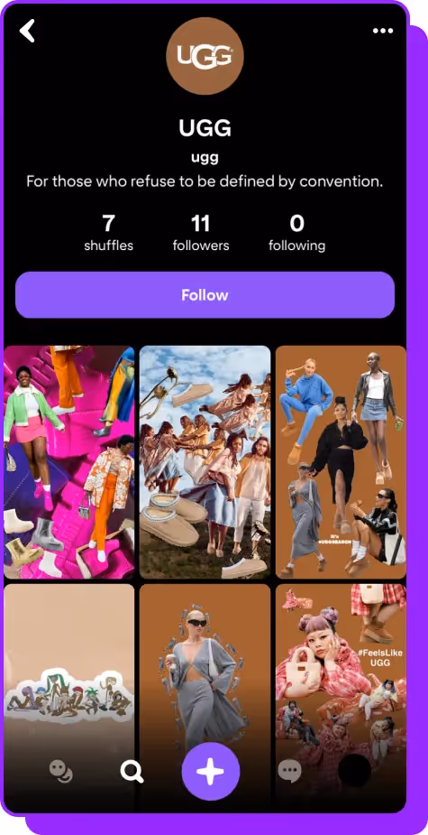 ugg pinterest shuffles screenshot