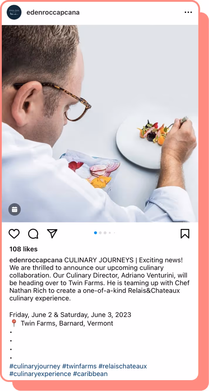 eden roc cap cana instagram post