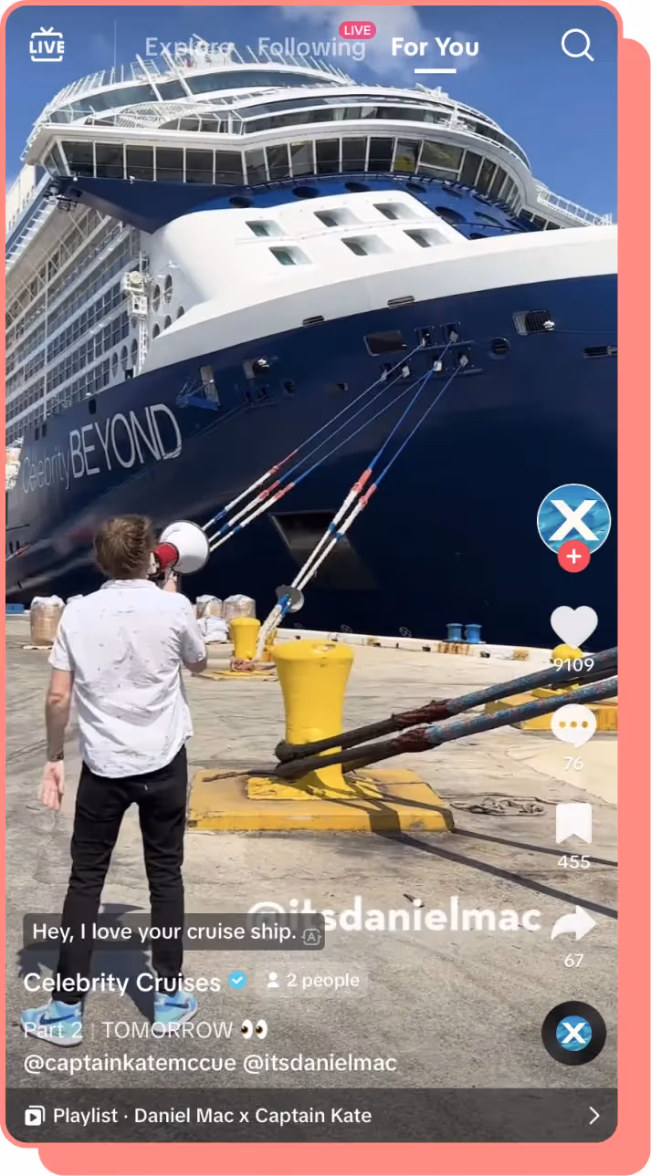 celebrity cruises tiktok