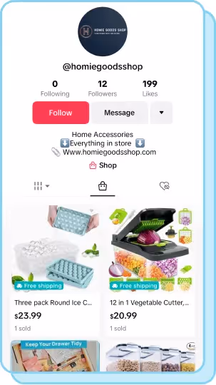 tiktok shop tab on tiktok profile