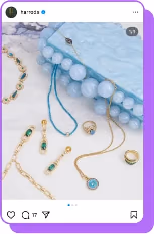 flay lat of bleu and emerald jewelry from harrods