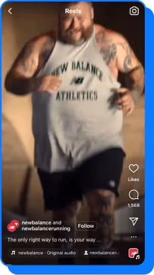 man running in new balance sneakers and shirt