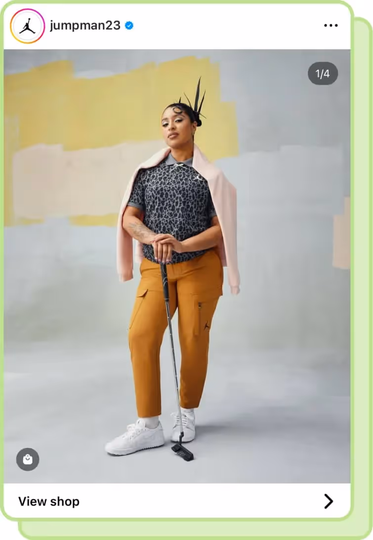 woman modelling air jordan clothing