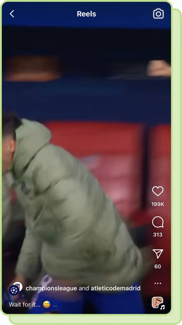 Champions league instagram