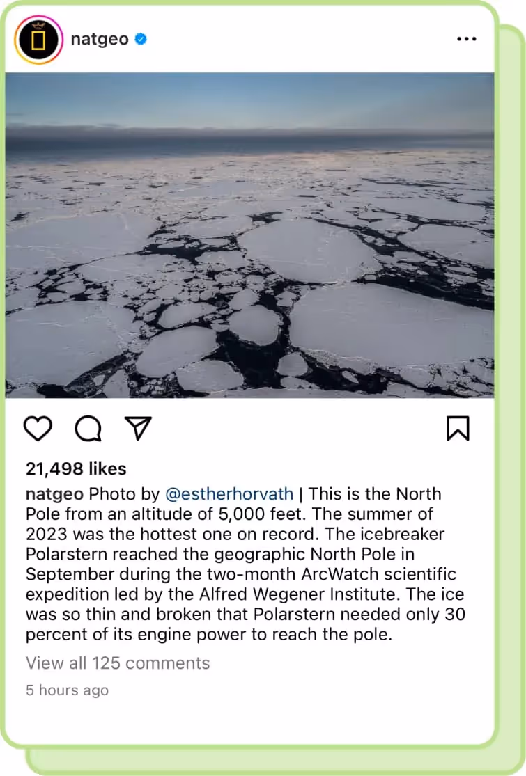 National geographics instagram
