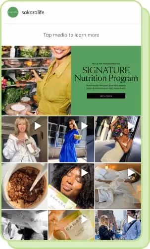 sakara life likeshop profile 