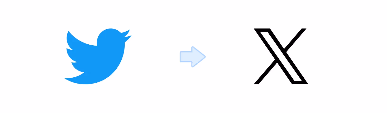 old twitter logo and new x logo 