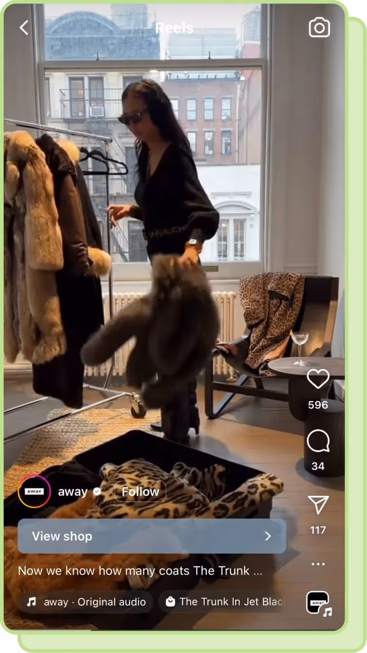 woman packing away luggage