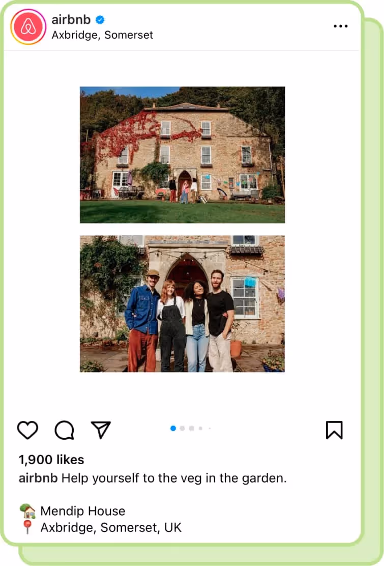 people outside of air bnb