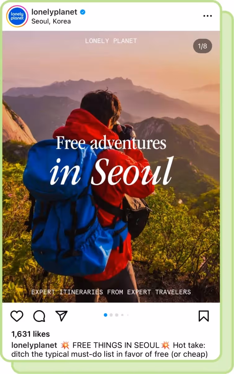 person backpacking in seoul