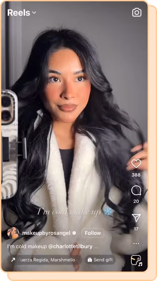 girl wearing rosy blush and white fluffly robe for cold makeup tutorial