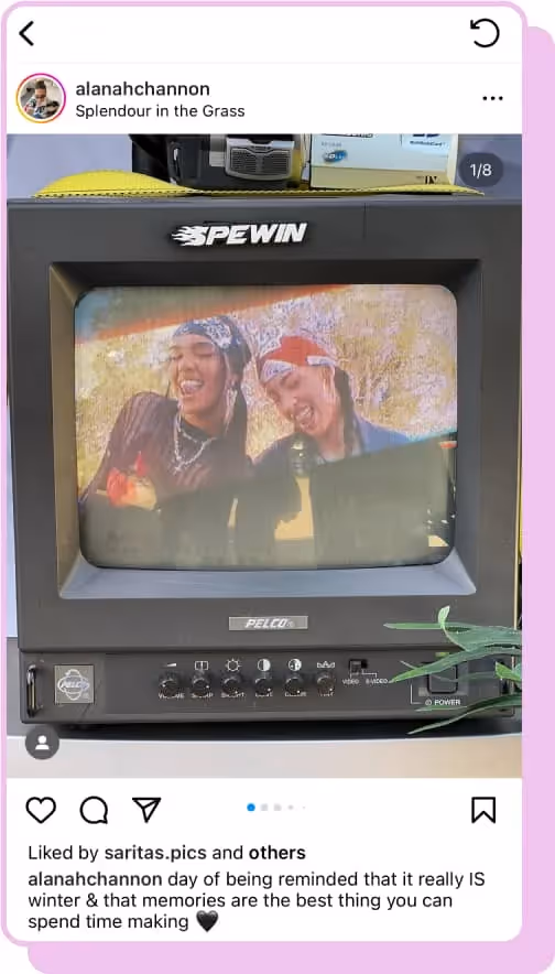 two girls wearing bandanas on lo-fi tv ig screenshot