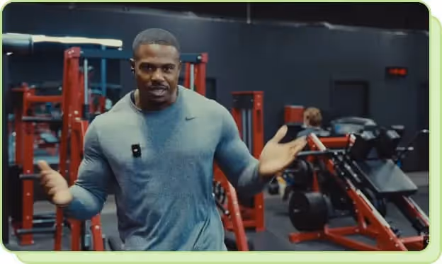 man in gym by equipment sharing workout tips youtube