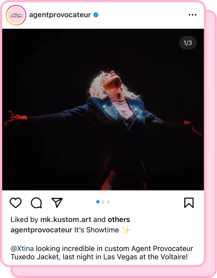 christina aguilera wearing blazer on stage