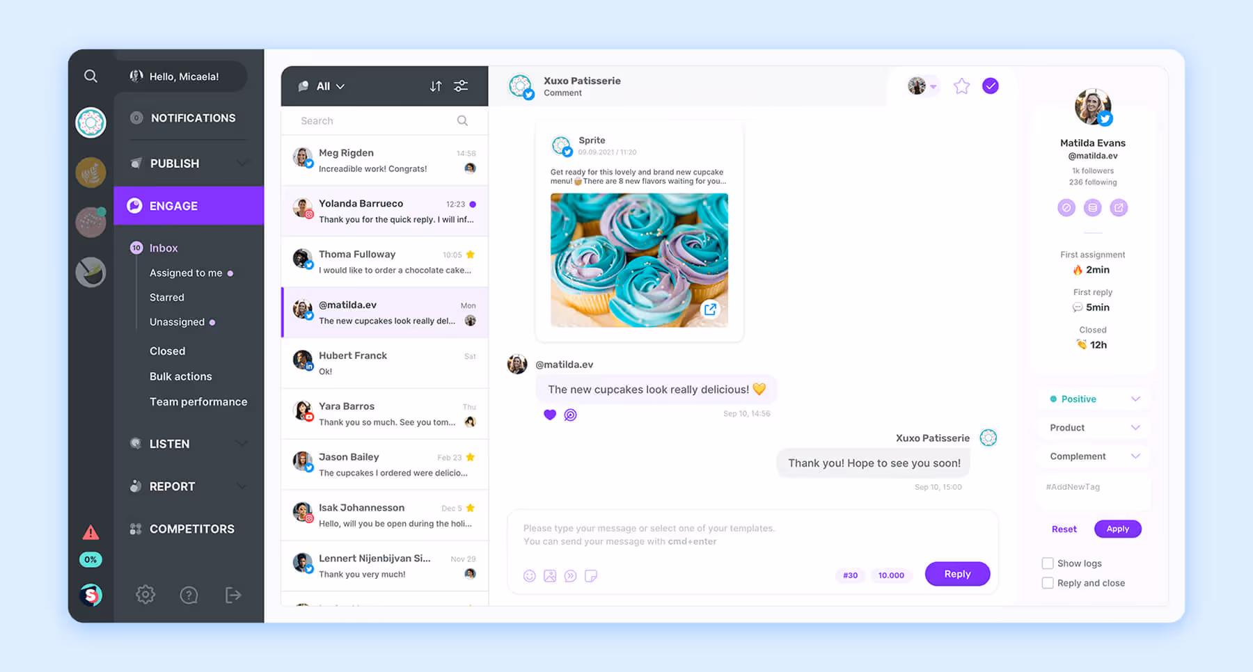 Online community events page showing upcoming workshops and RSVP status