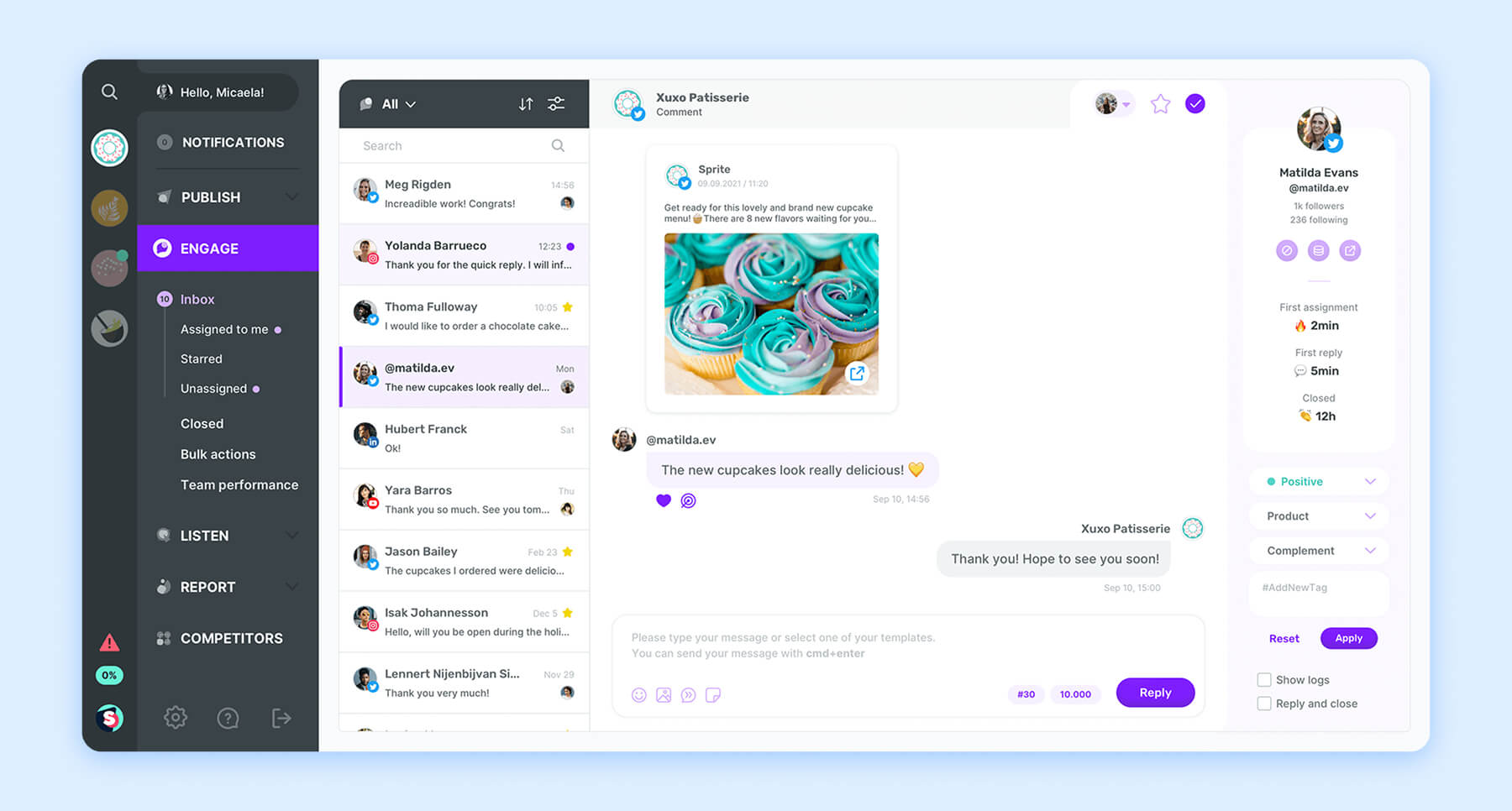 Online community events page showing upcoming workshops and RSVP status