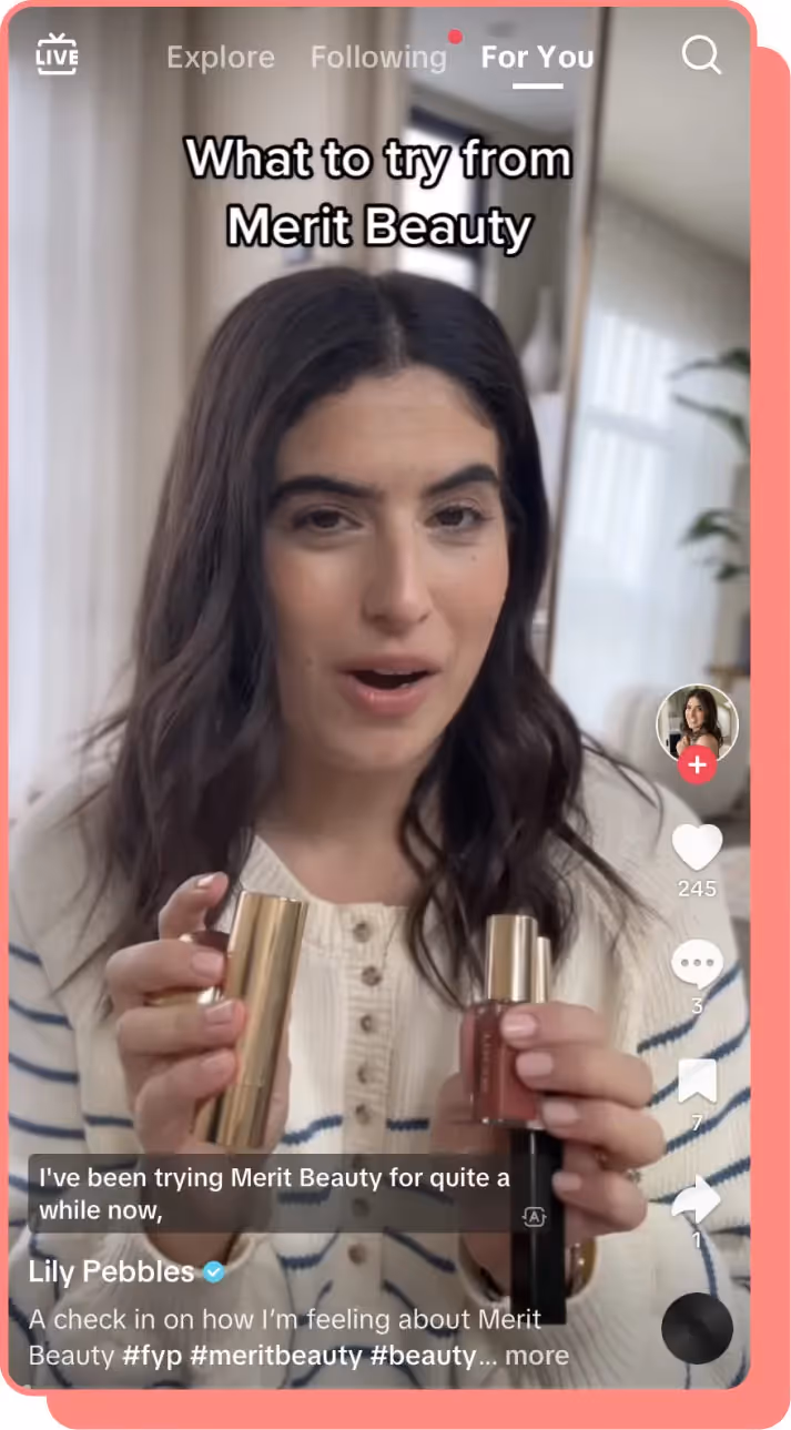 lily pebbles merit tiktok screenshot