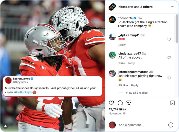 nbc sports instagram