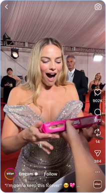 Timtam instagram post