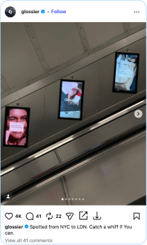 Glossier instagram post