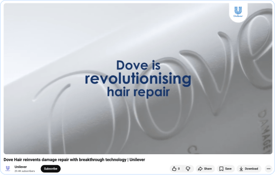 Unilever youtube video