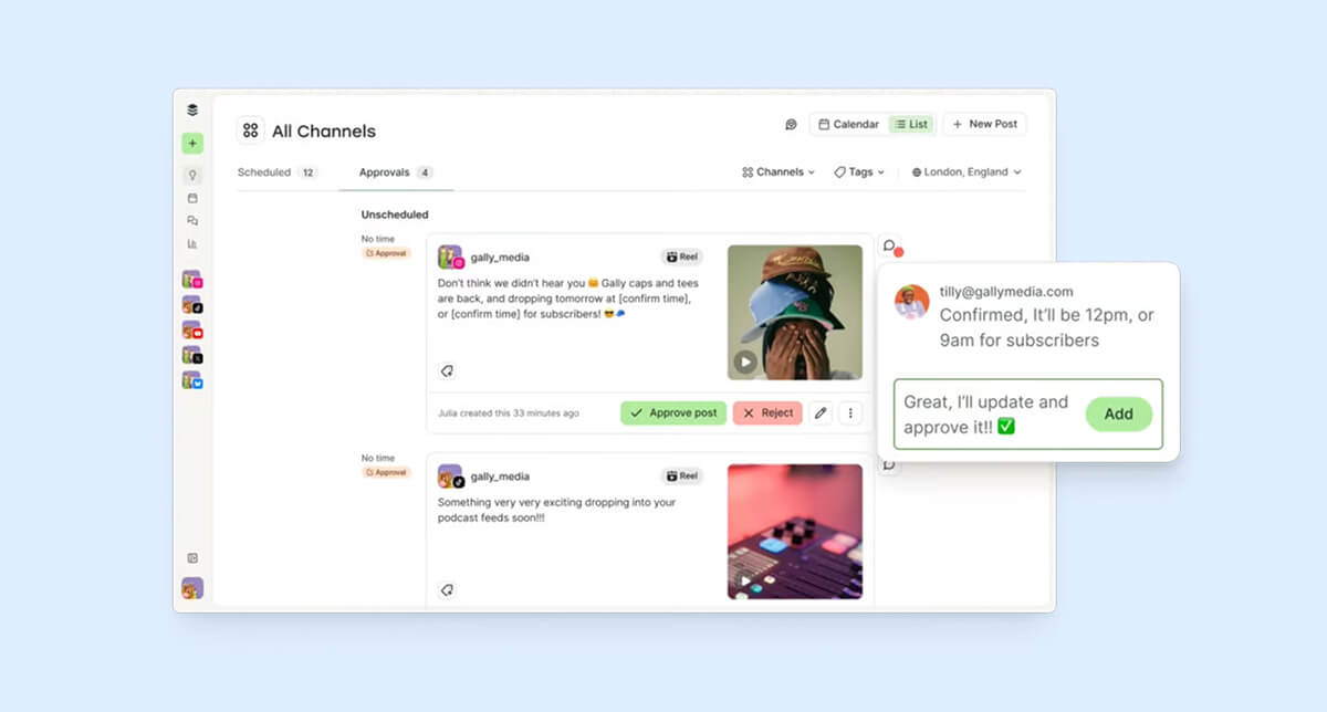 Buffer collaboration tools