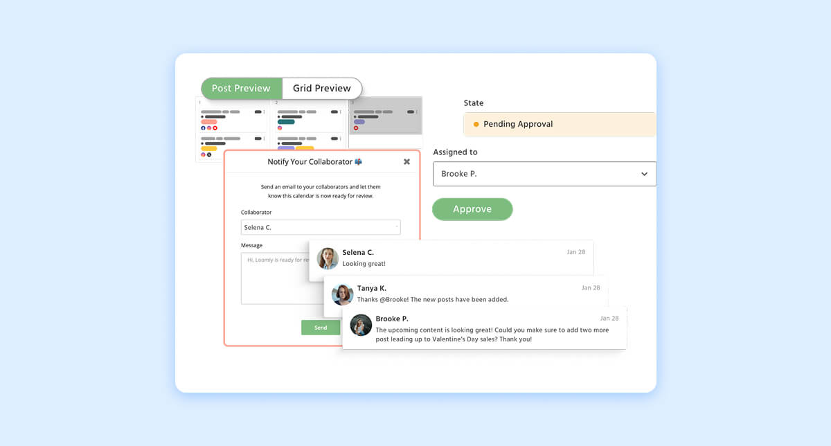 Loomly collaboration tools