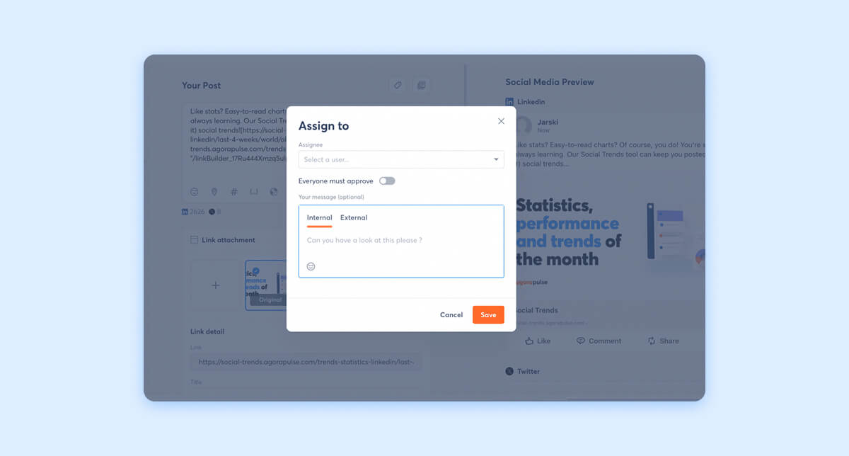 Agorapulse collaboration tools