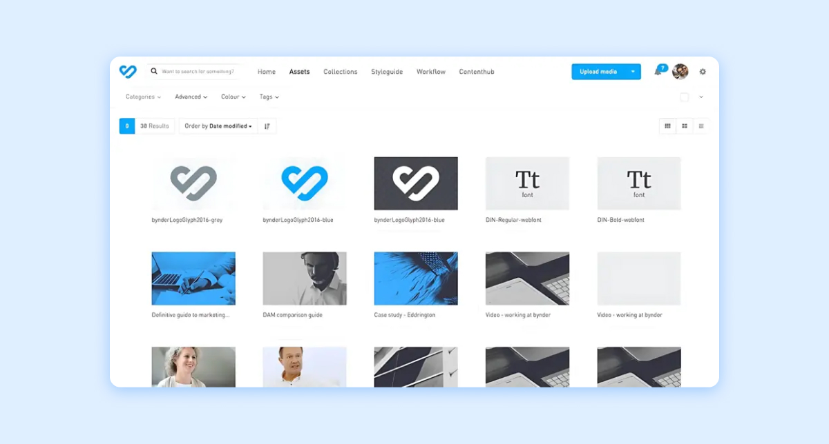 Bynder brand management tool