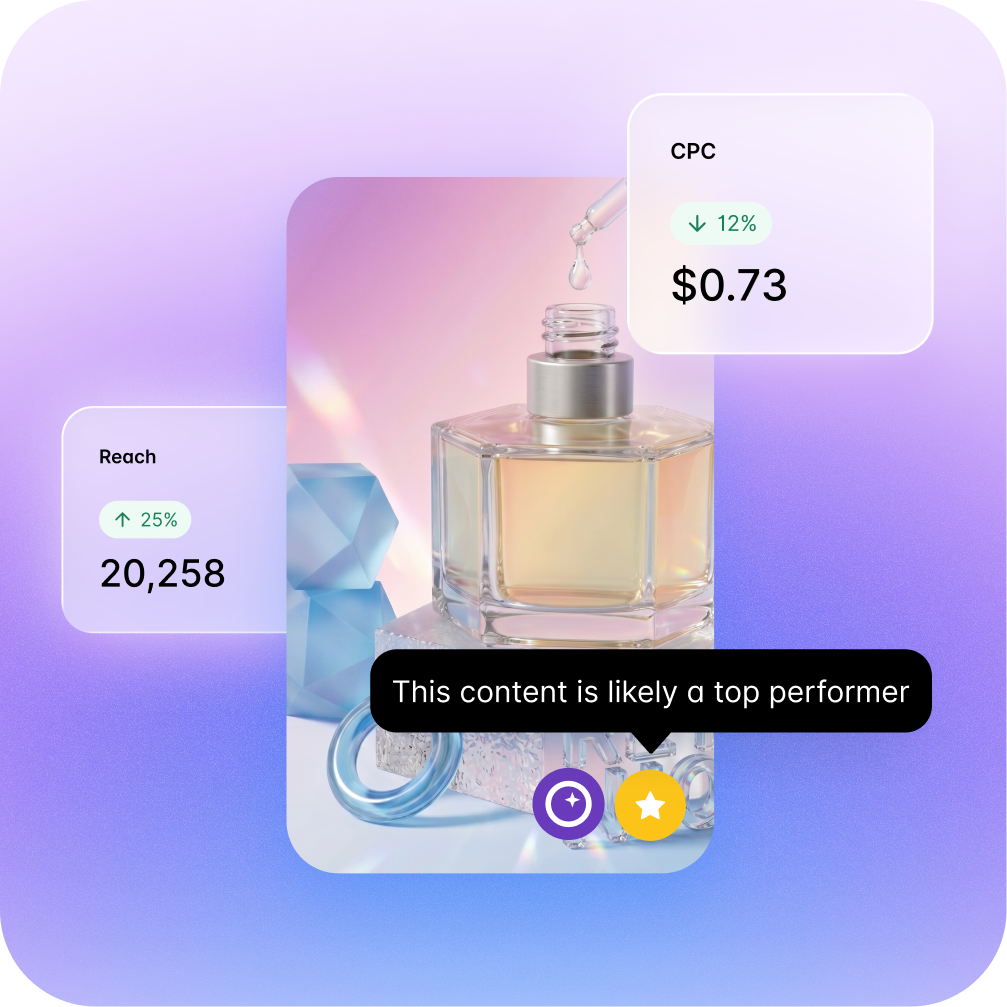 Product performance analytics highlight top-performing beauty content