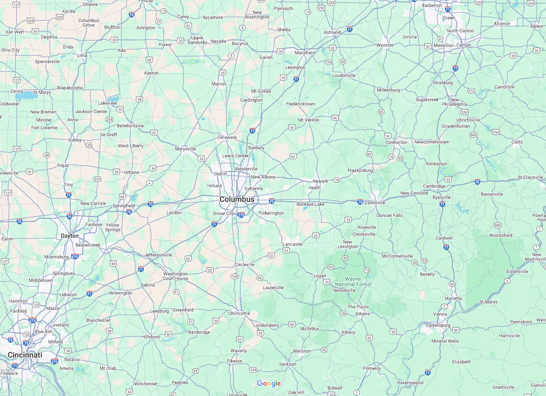 Newark, OH to Dublin, OH