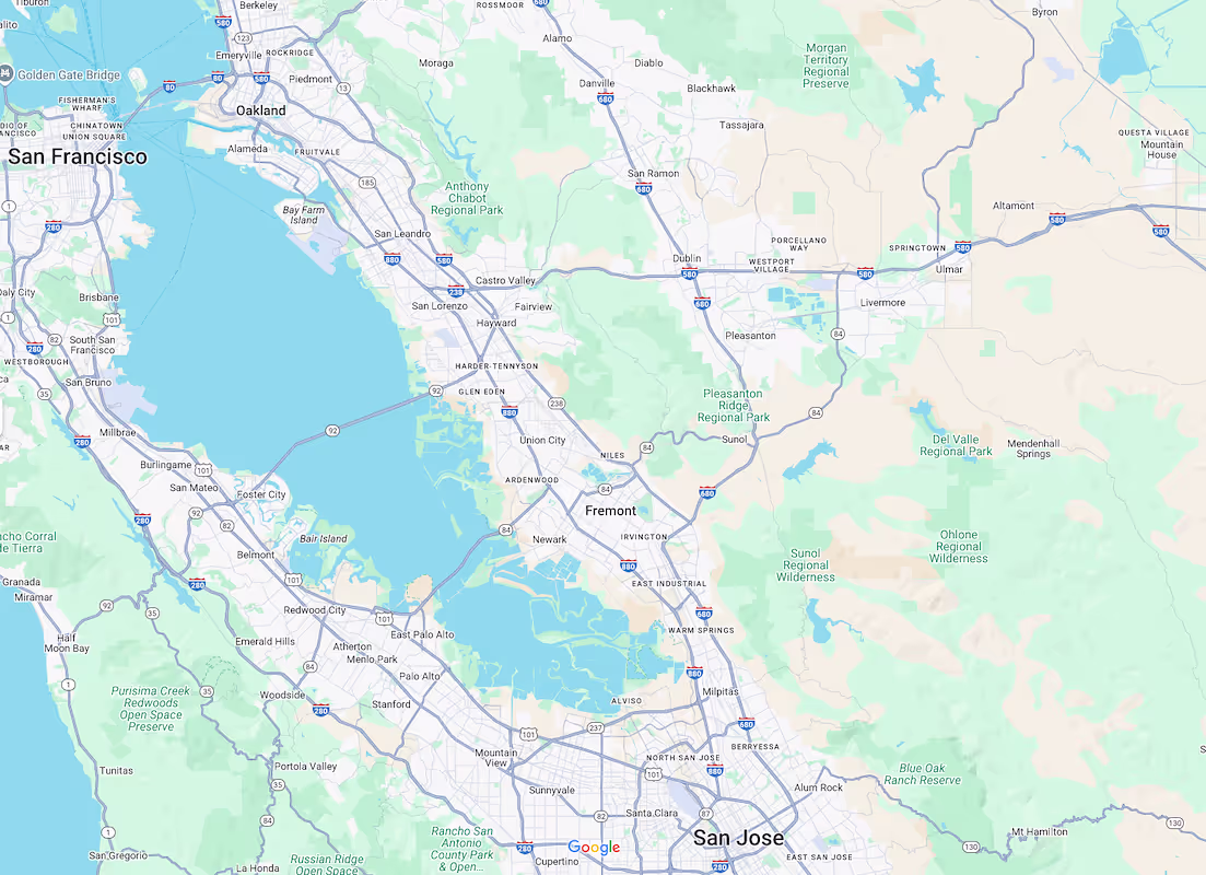 Dublin, CA to Newark, CA