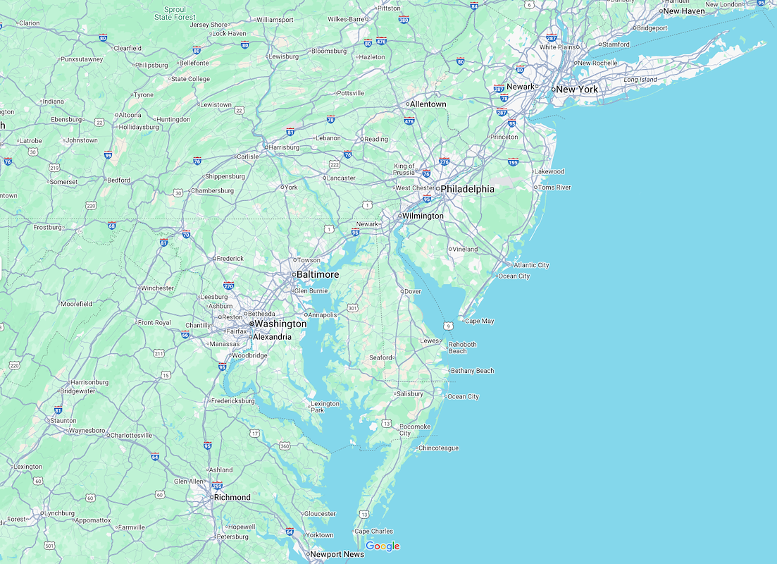 Salisbury, MD to Reading, PA